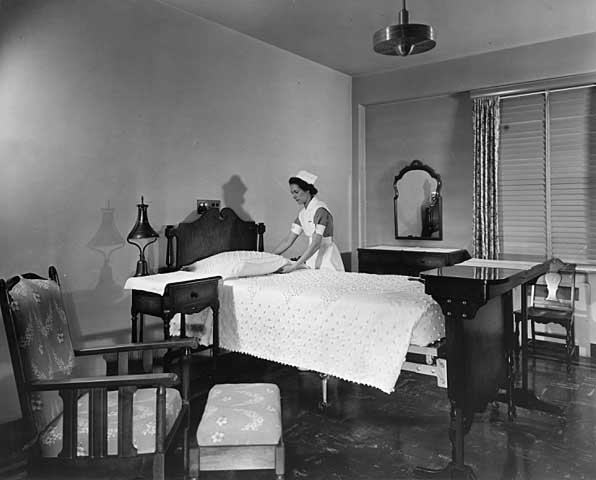 Typical private room, Wyman Addition – 1938
